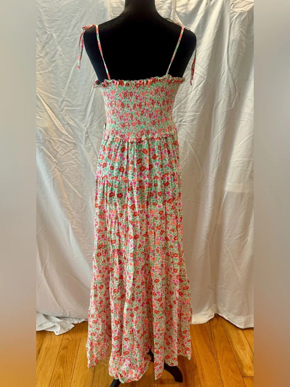 J. Crew Cotton voile smocked dress in storybook floral - Picture 7 of 9